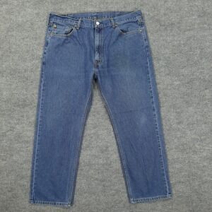 Levis 505 Jeans Men 40x30 Blue Regular Straight Medium Wash Tag 40x30